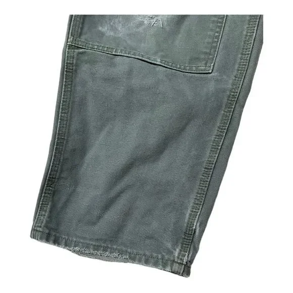 Carhartt Canvas Carpenter Distressed Cargo Pants Size W34/L32 - Picture 9 of 15